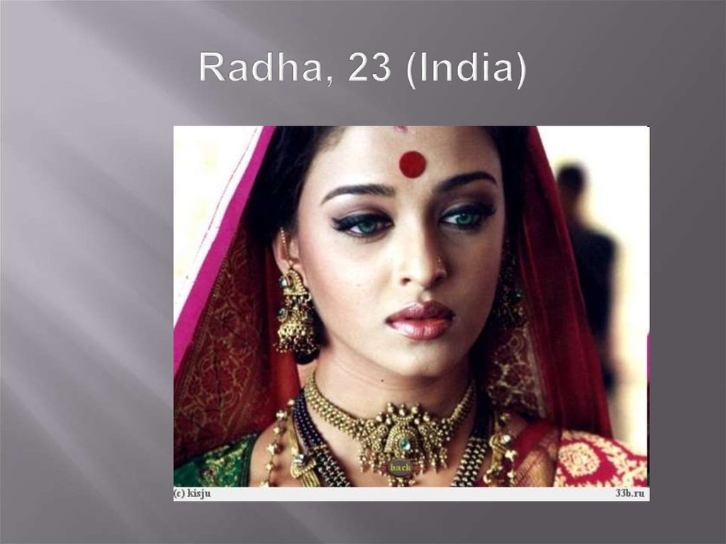 Radha, 23 (India)