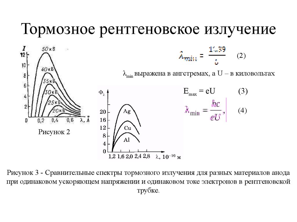 Непрерывное рентгеновское излучение. Характер сплошного спектра тормозного рентгеновского излучения. Спектр тормозного излучения в рентгеновской трубке. Длина волны тормозного рентгеновского излучения. Поток тормозного рентгеновского излучения формула.