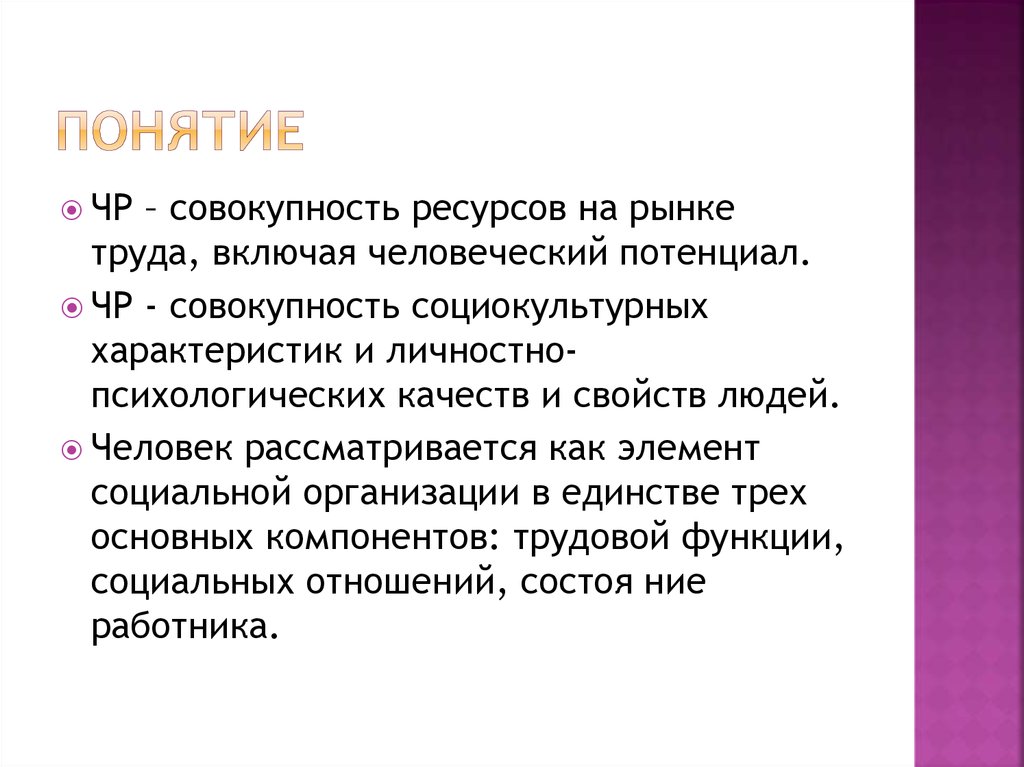 Человеческие ресурсы - презентация онлайн