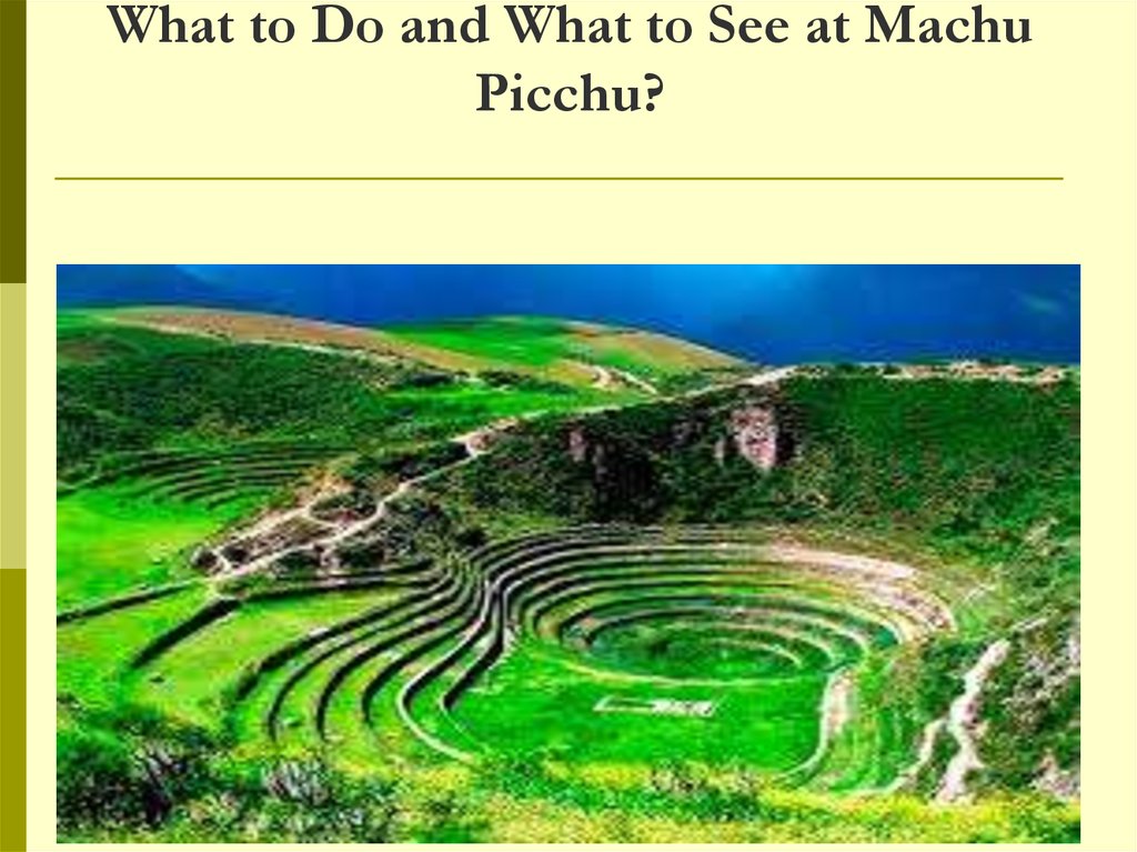 What to Do and What to See at Machu Picchu?