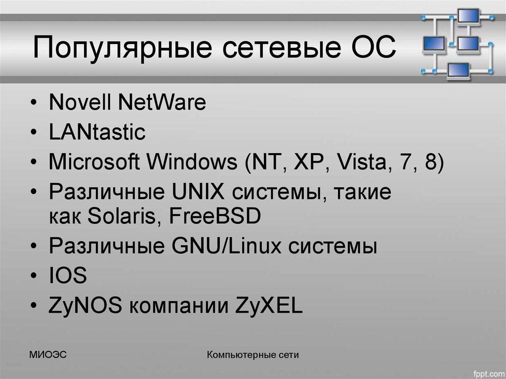 Сетевая ОС Windows. Сетевые возможности Windows. ОС Novell Netware. Возможности сетевых операционных систем.