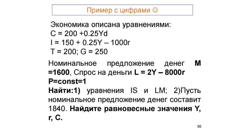 Экономика описана. Номинальное предложение денег. Номинальное предлодениеденег. Спрос на деньги описывается уравнением. Номинальная денежная масса.