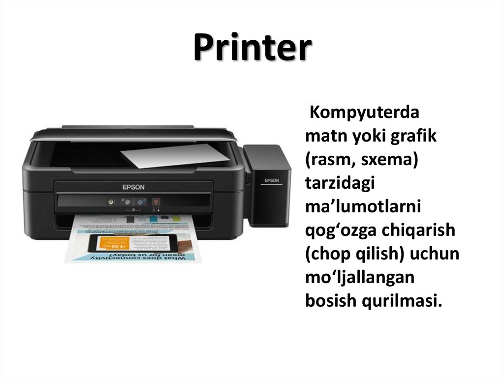Votv printer