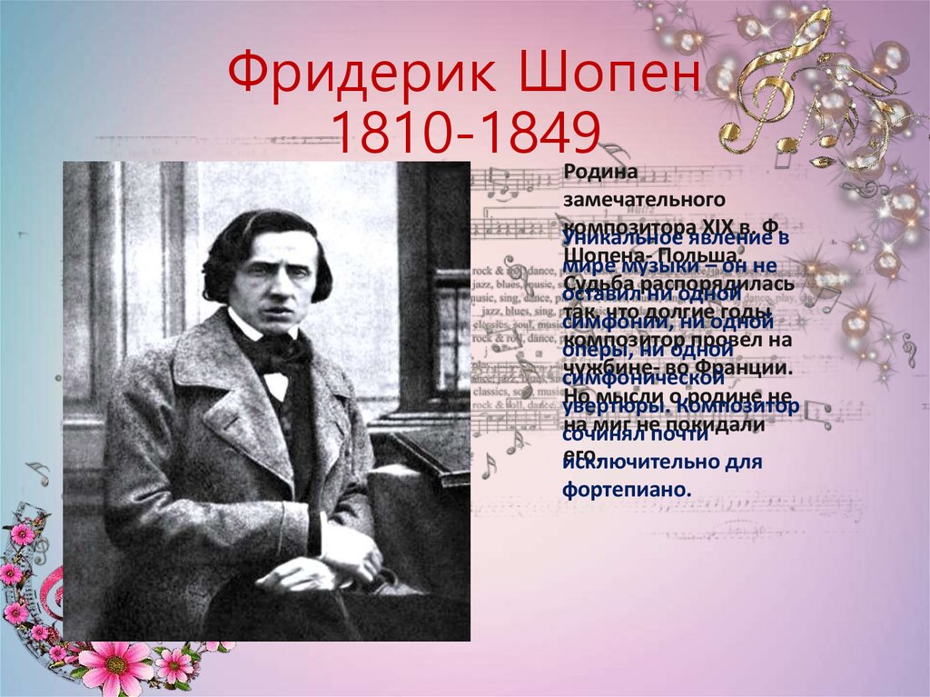 Фридерик Шопен 1810-1849