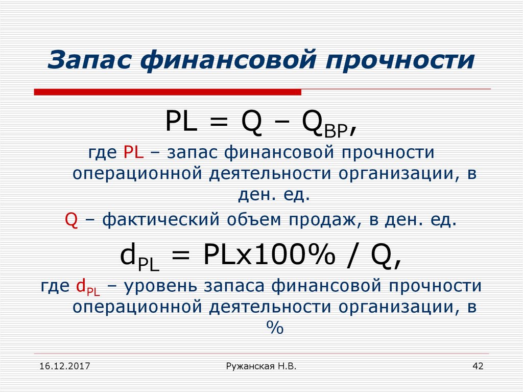 Запас прочности проекта