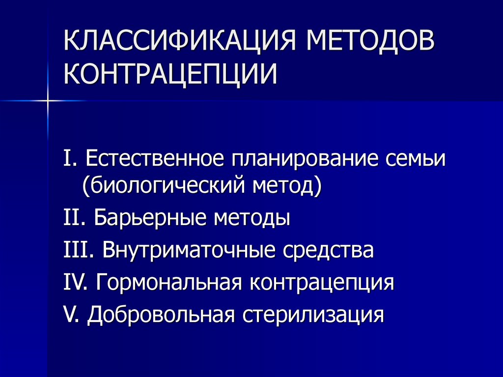 Планирование семьи гинекология презентация