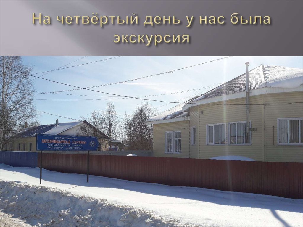 На четвёртый день у нас была экскурсия