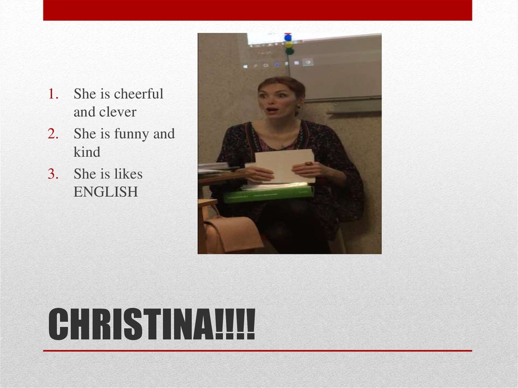 CHRISTINA!!!!