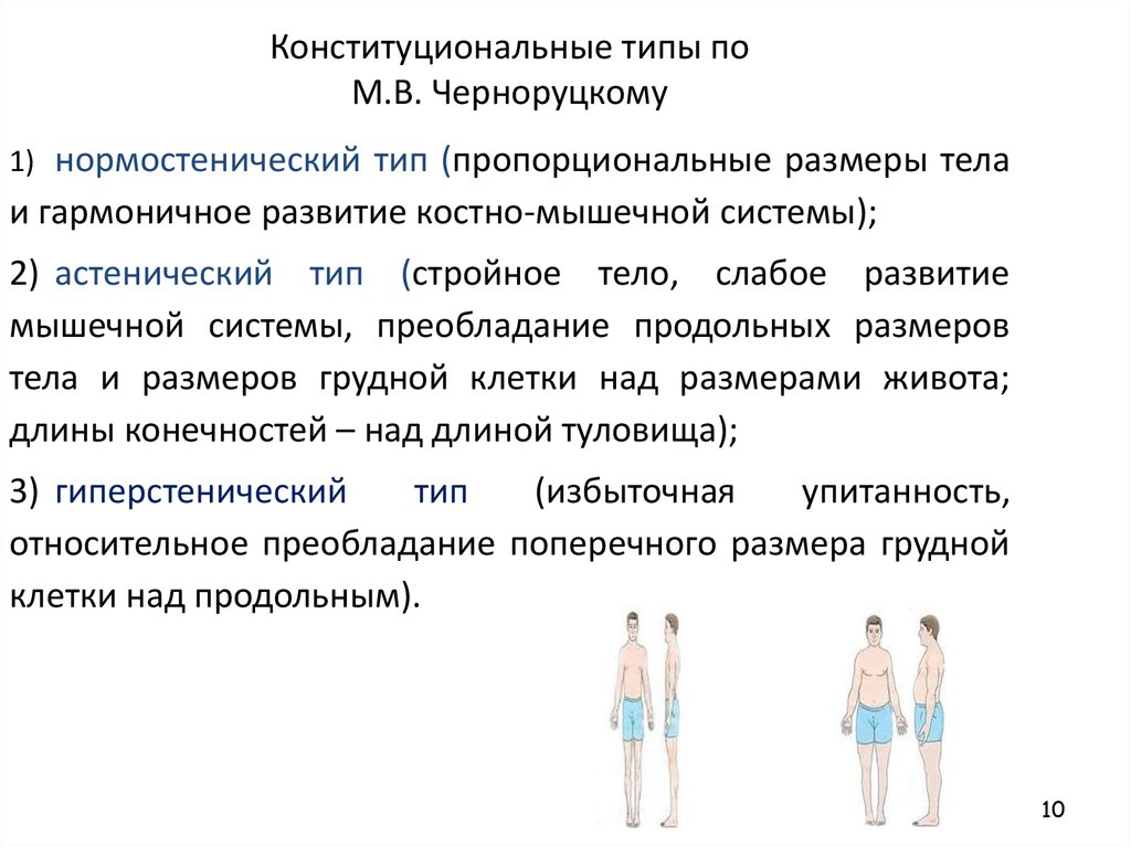 Схемы конституциональной диагностики и б галанта