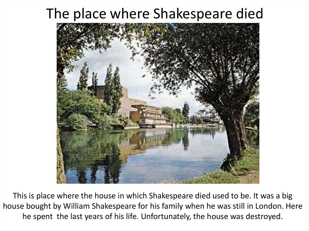 Where Shakespeare born.