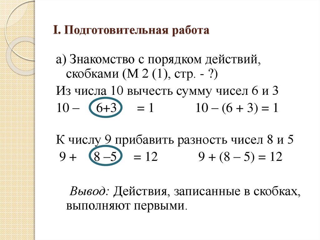 Методика изучения сложения