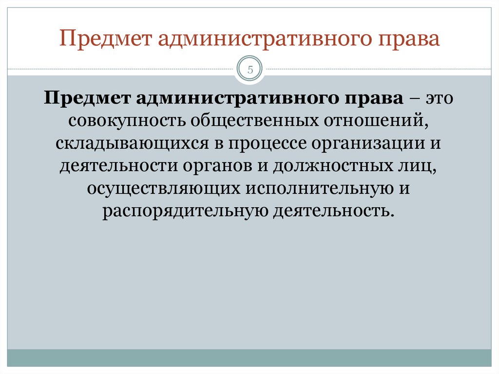 Основы административного права презентация