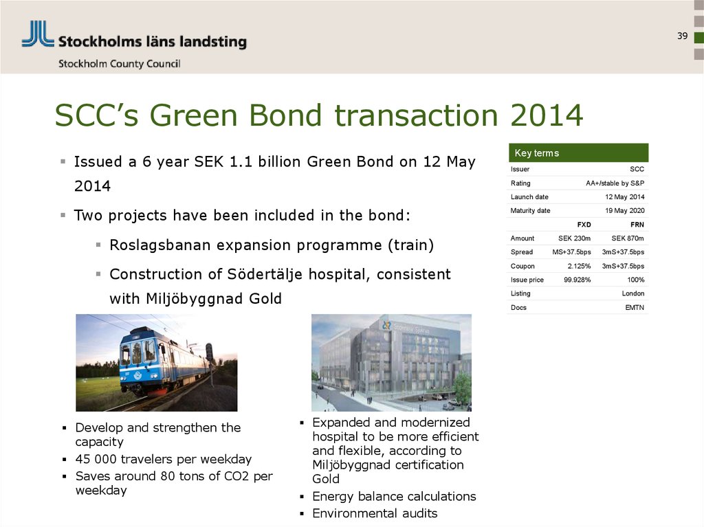 SCC’s Green Bond transaction 2014