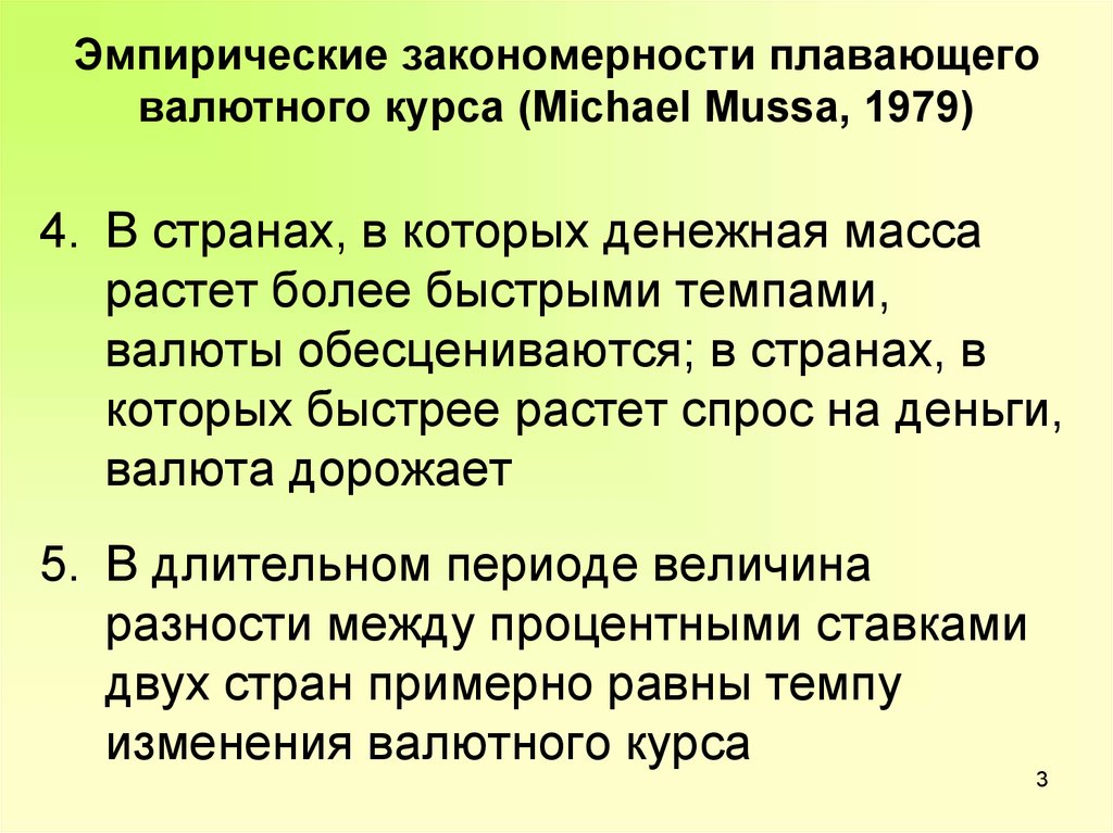 Плавающий валютный курс презентация