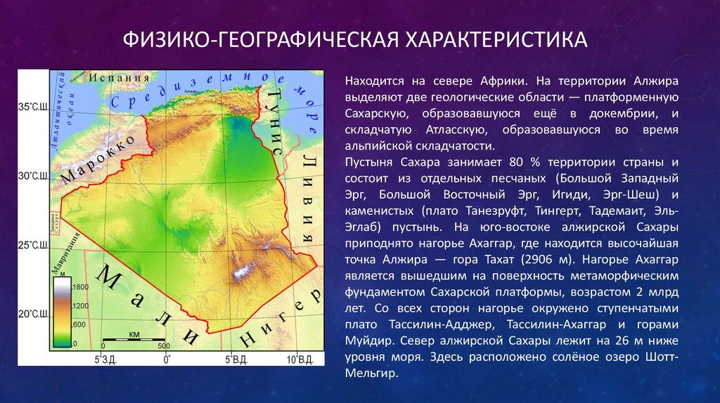 Нагорье ахаггар на контурной карте. Физико географическое положение Алжира. Физико-географические условия Алжира. Сахарская плита на карте. Эль-Эглаб плато.