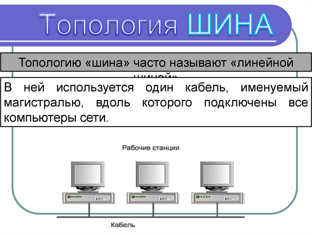 Схема линейной шины