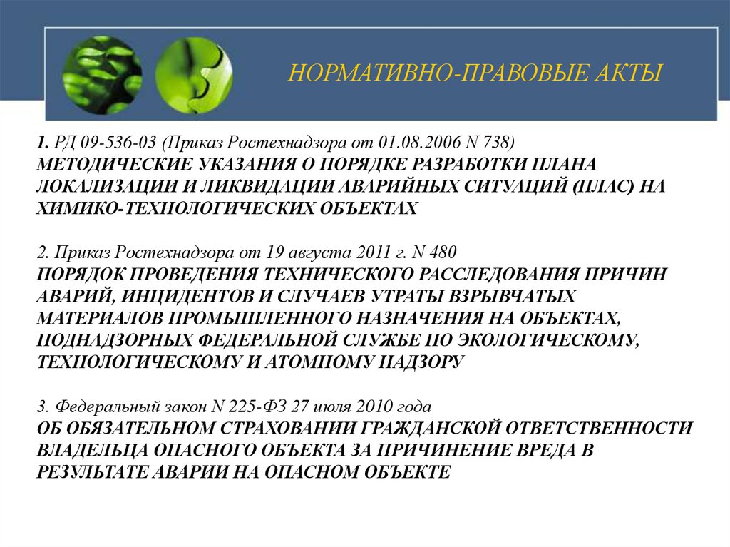 План оперативных действий персонала при локализации и ликвидации опасных повреждений и