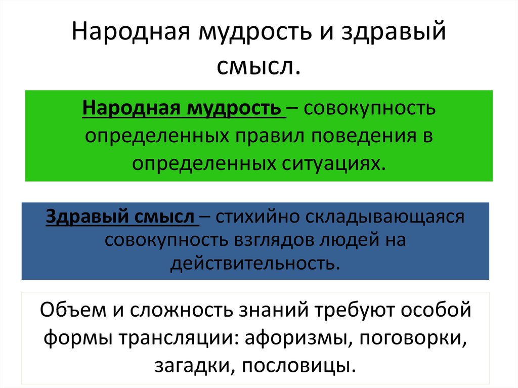 Здравый это. Народная мудрость и здравый смысл. Народная мудрость и здравый смысл Обществознание. Народная мудрость и здравый смысл примеры. Народная мудрость и здравый смысл кратко.