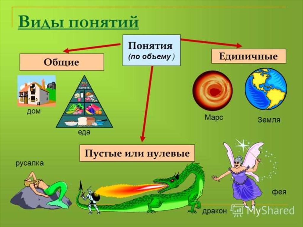 Найти общее понятие. Виды понятий. Общие и единичные понятия. Виды понятий по объему. Общее понятие единичное понятие.