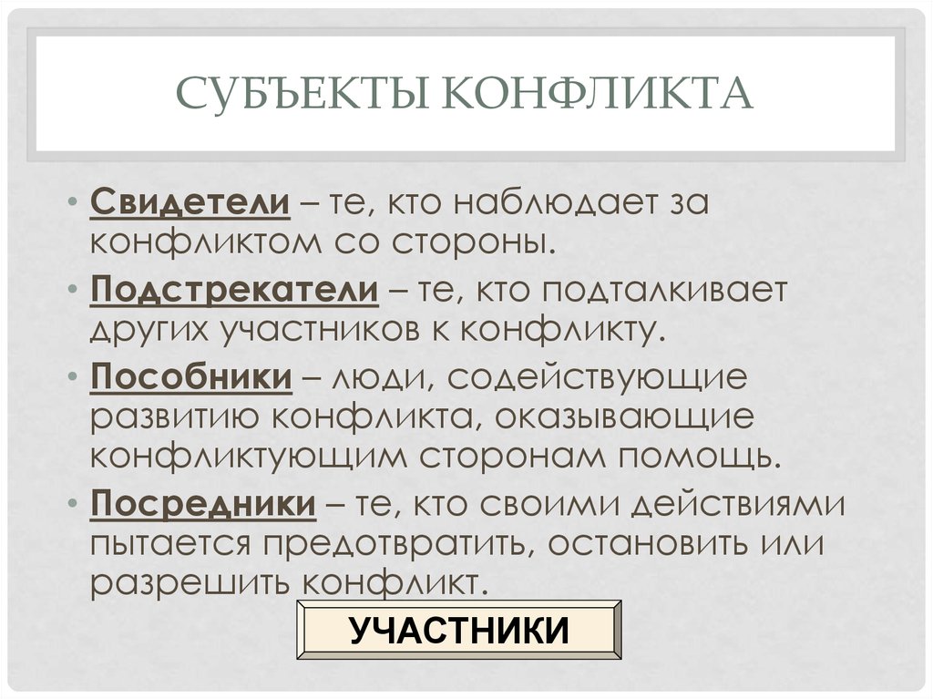 Субъект общности. Субъекты конфликта. Субъекты социального конфликта. Субъекты и участники конфликта. Характеристика субъектов конфликта.