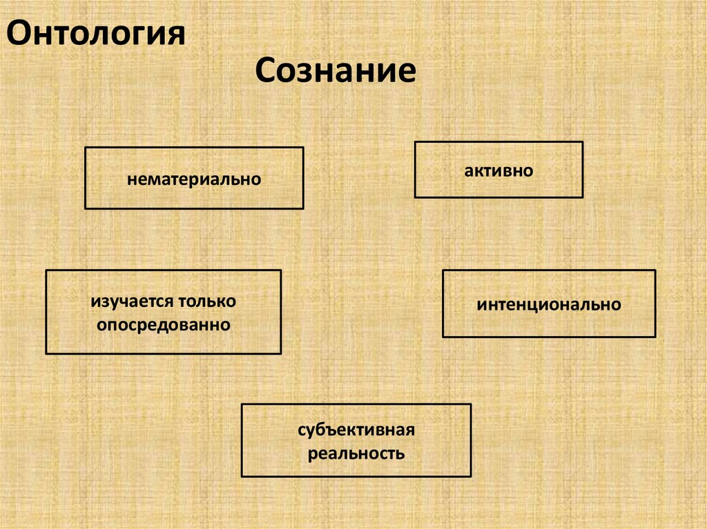 Онтологический план это