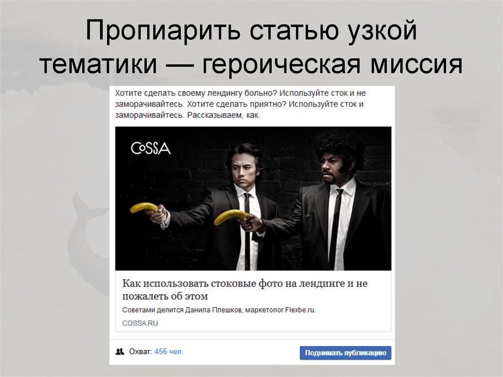 Пропиарить статью узкой тематики — героическая миссия