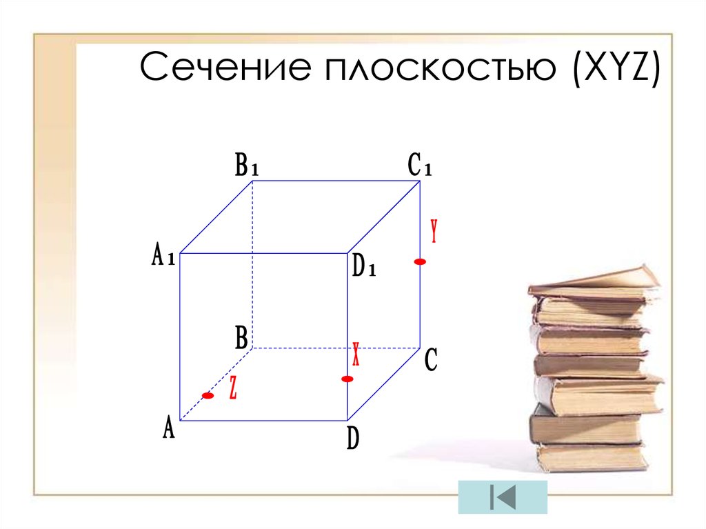 Сечение плоскостью (XYZ)