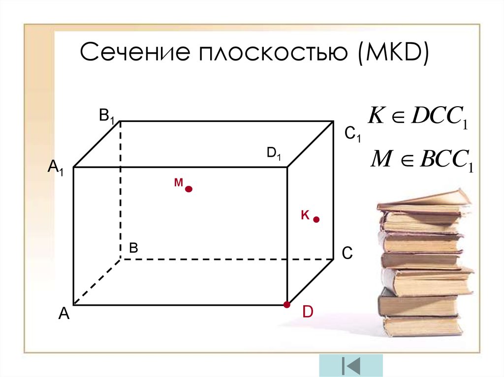 Сечение в мм