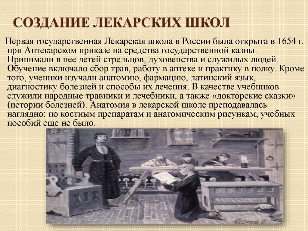 Медицина в московском государстве 15 17 века