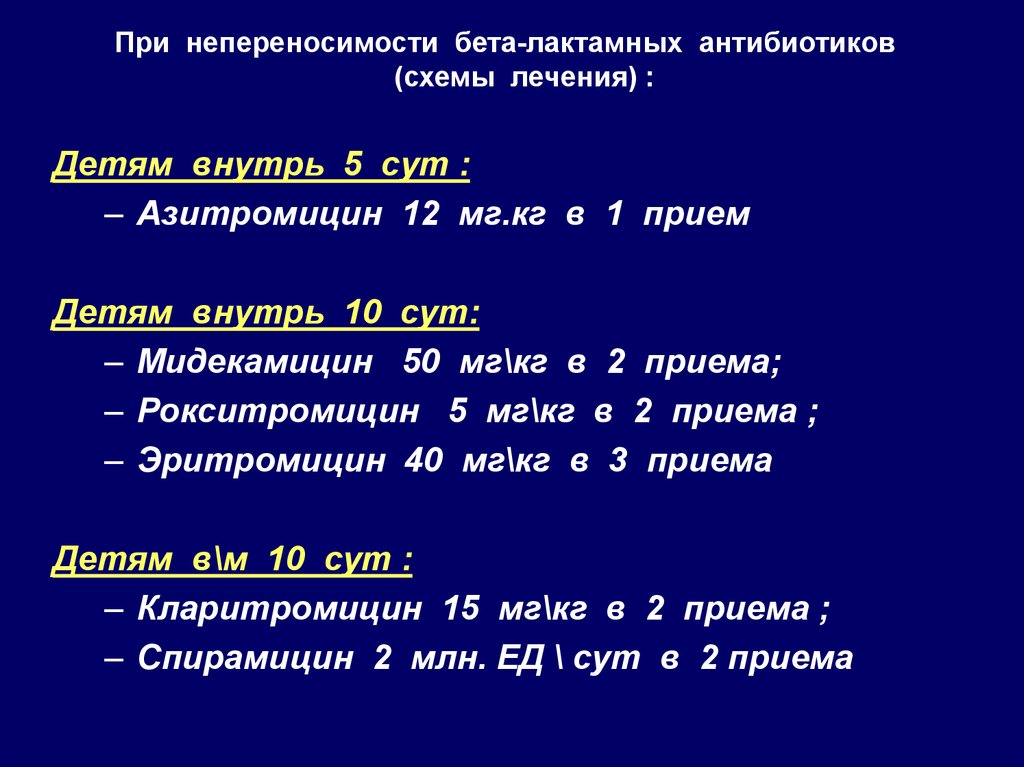 20 мг килограмм. Бета-лактамные антибиотики Азитромицин.