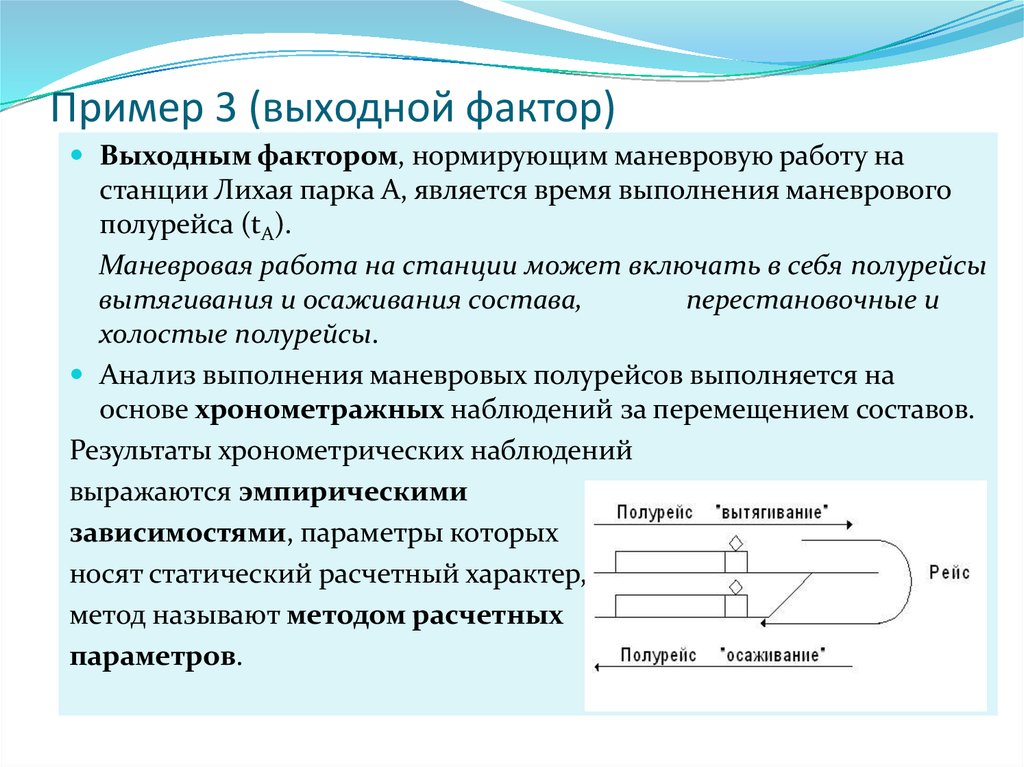 Сколько полурейсов включает план маневровой