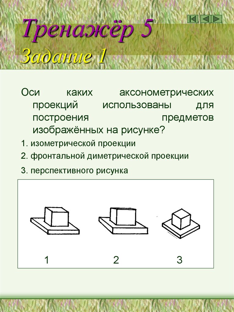 Какой способ проецирования используется при построении чертежа и почему