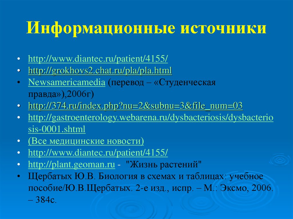 Щербатых биология в схемах и таблицах