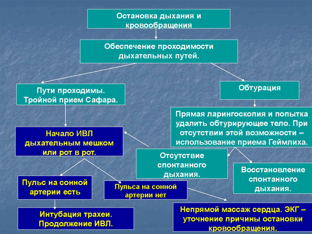 Основной признак остановки сердца