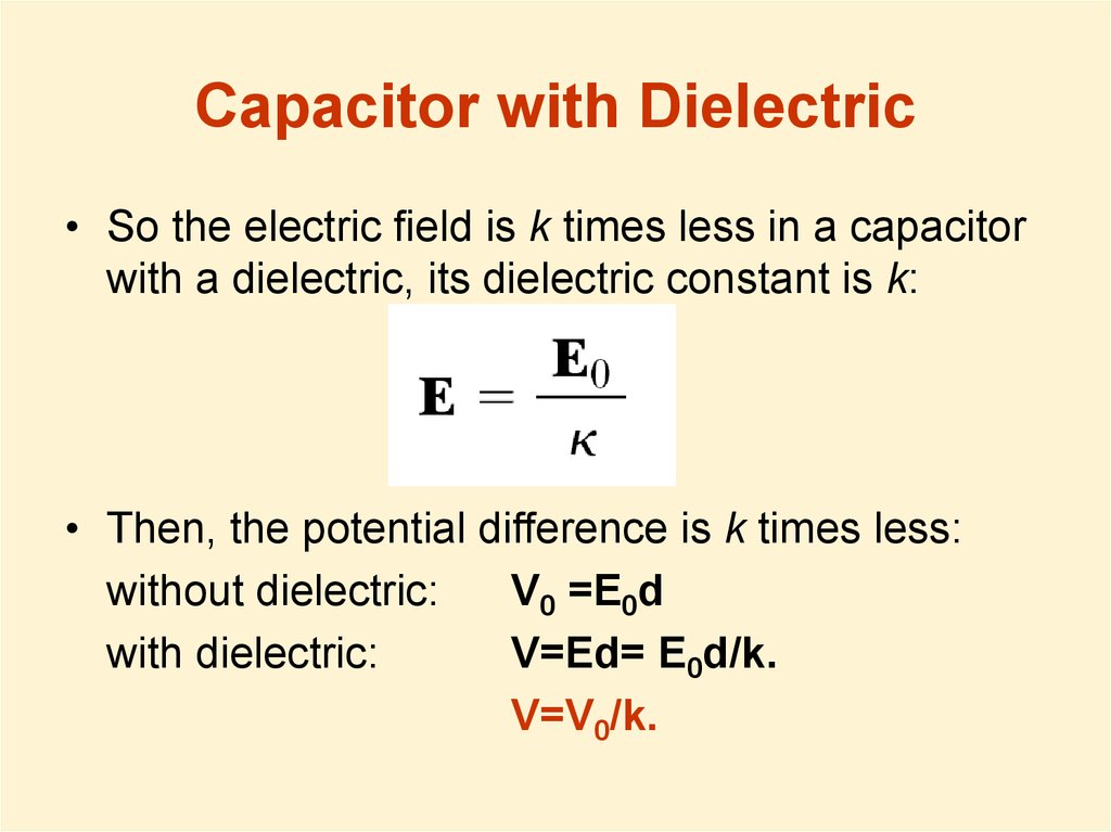 Insulators And Conductors In Electric Field Capacitance Dielectrics Current Resistance Electromotive Force Prezentaciya Onlajn