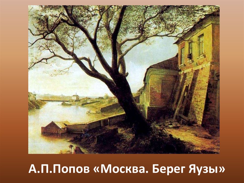 А.П.Попов «Москва. Берег Яузы»