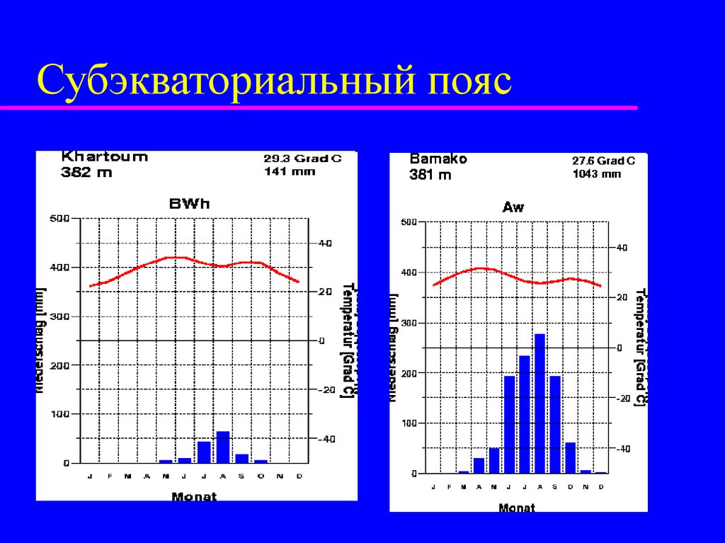 Субэкваториальный климат температура