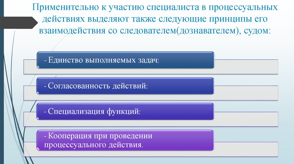 Дополнительные процессуальные действия