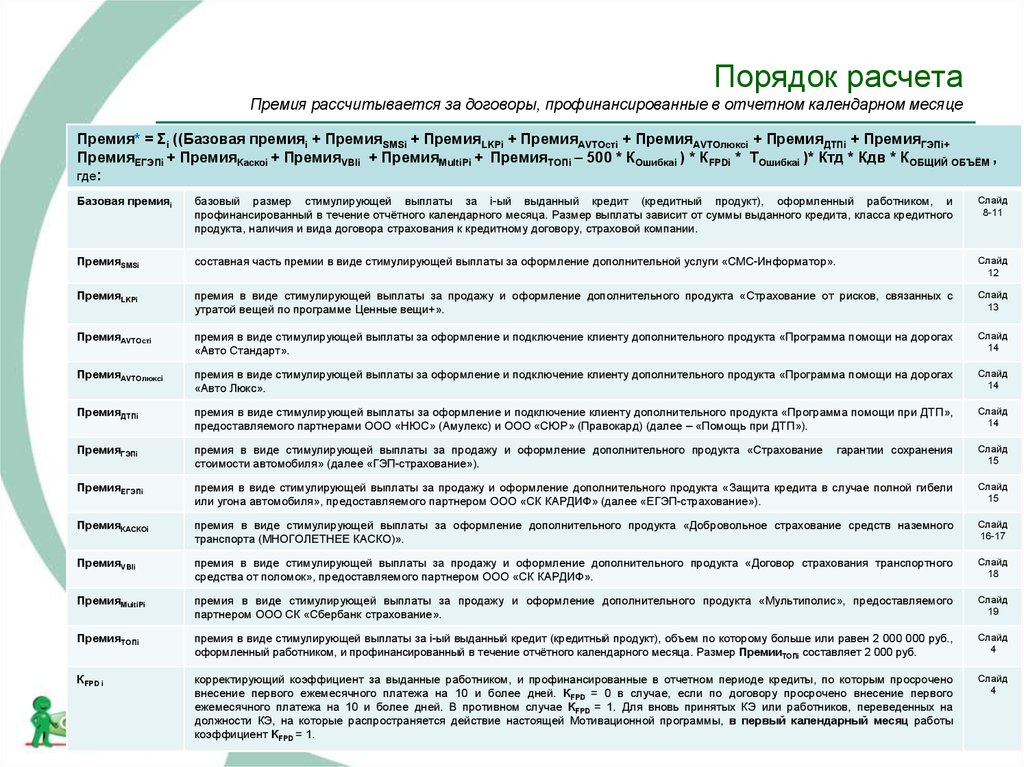 Приобретением нового оборудования выплатам премии сотрудникам. Порядок начисления премии. Порядок расчета премий. Основания для начисления премии сотрудникам. Порядок выдачи премии.