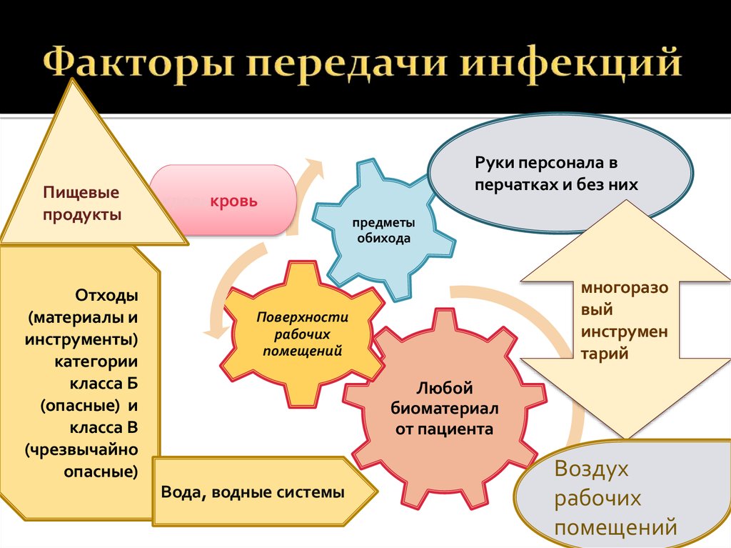 Факторы передачи инфекции это