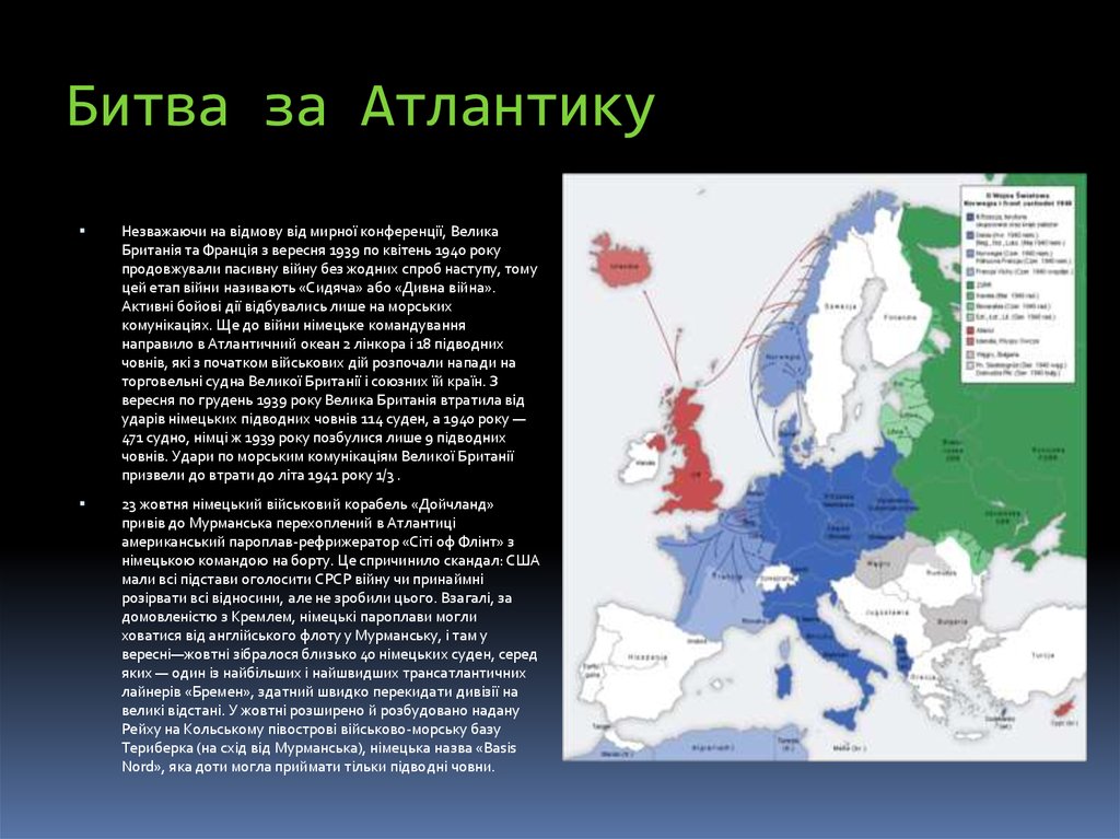 Битва за атлантику презентация