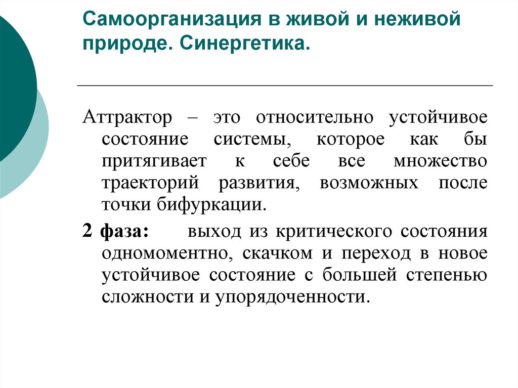 Самоорганизация в природе и обществе