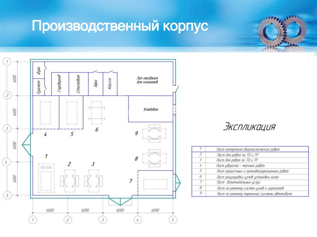 План производственного корпуса