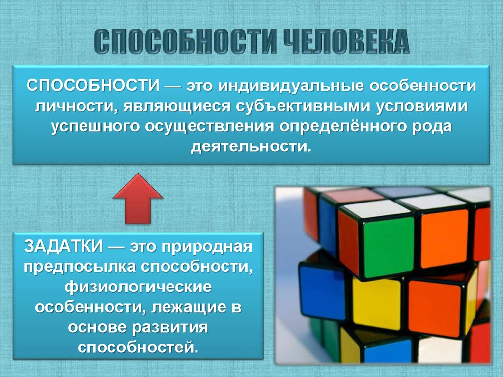 Проект на тему способности и их развитие