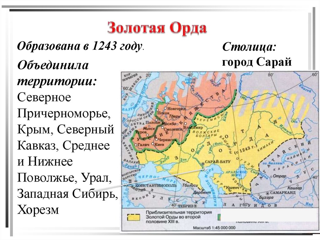 Какую роль сыграла золотая орда. Золотая Орда 1243 год. Золотая Орда в 15 веке карта. Карта золотой орды улус Джучи. Территория золотой орды и Руси.