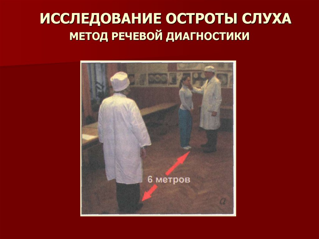 Острота слуха. Исследование острот уха. Речевое исследование слуха. Исследование слуха речью. Исследование шепотной и разговорной речью.