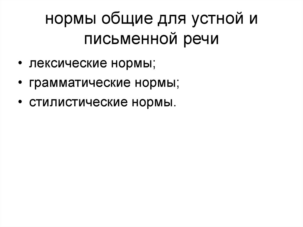 Литературный язык письменный и устный. Лексические и грамматические нормы – это нормы. Общие нормы для устной и письменной речи. Грамматические нормы устной речи. Основные лексические нормы русского литературного языка.