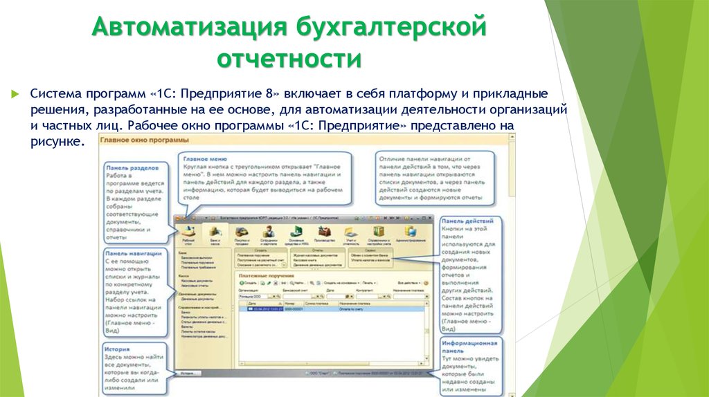 Курсовая работа по теме Автоматизация бухгалтерской (финансовой) отчетности