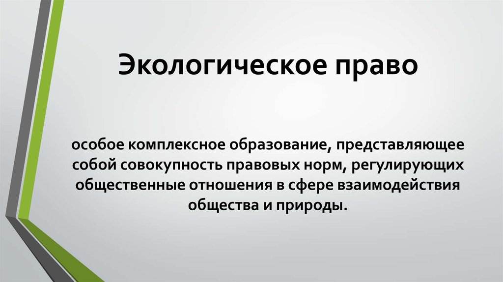 Презентация на тему экологическое право 10 класс