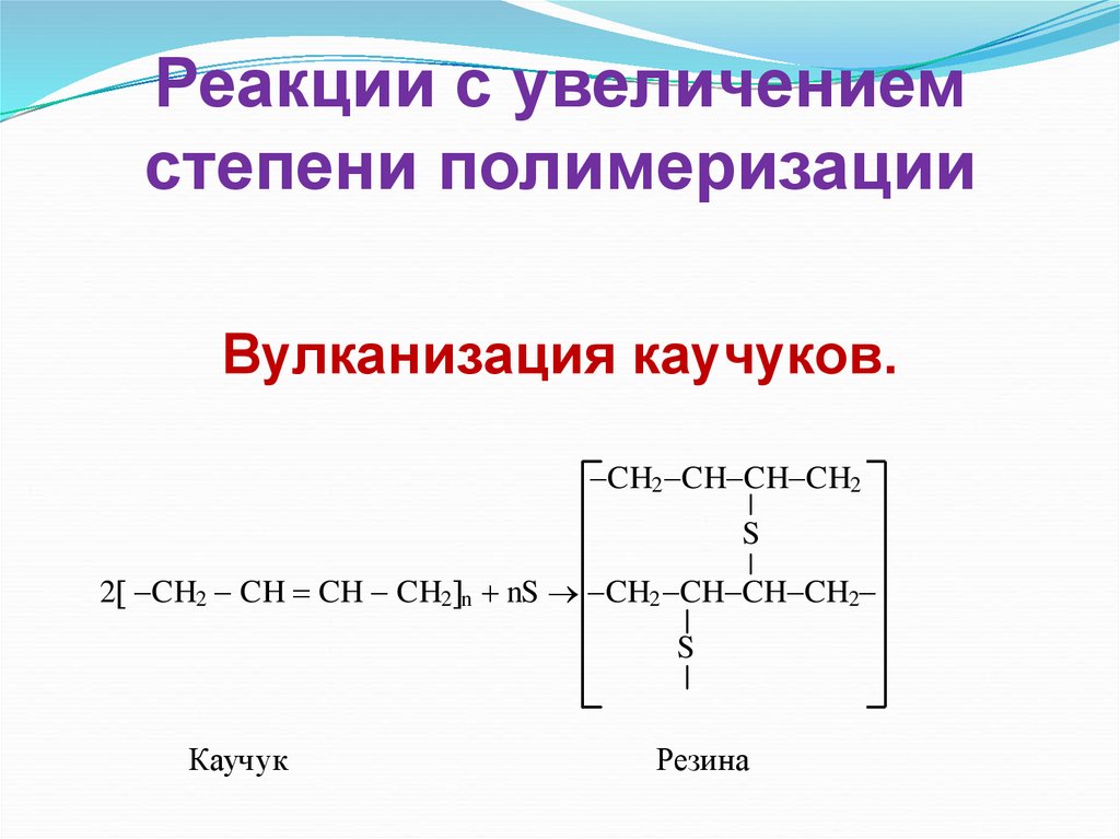 Натуральный каучук вулканизация